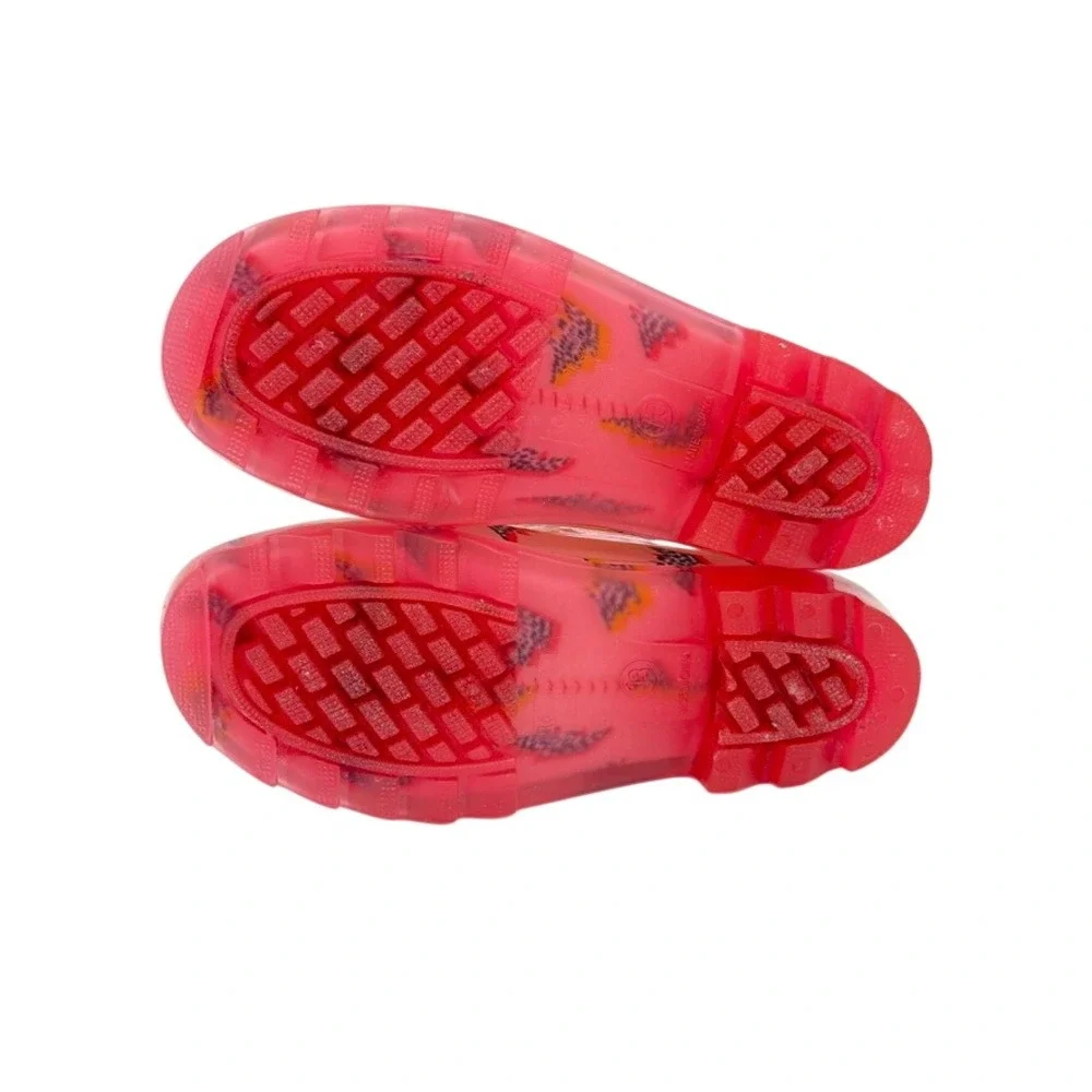 Western Chief Kids Pink Lightning‎ Rain Boots Toddler 13 Like New